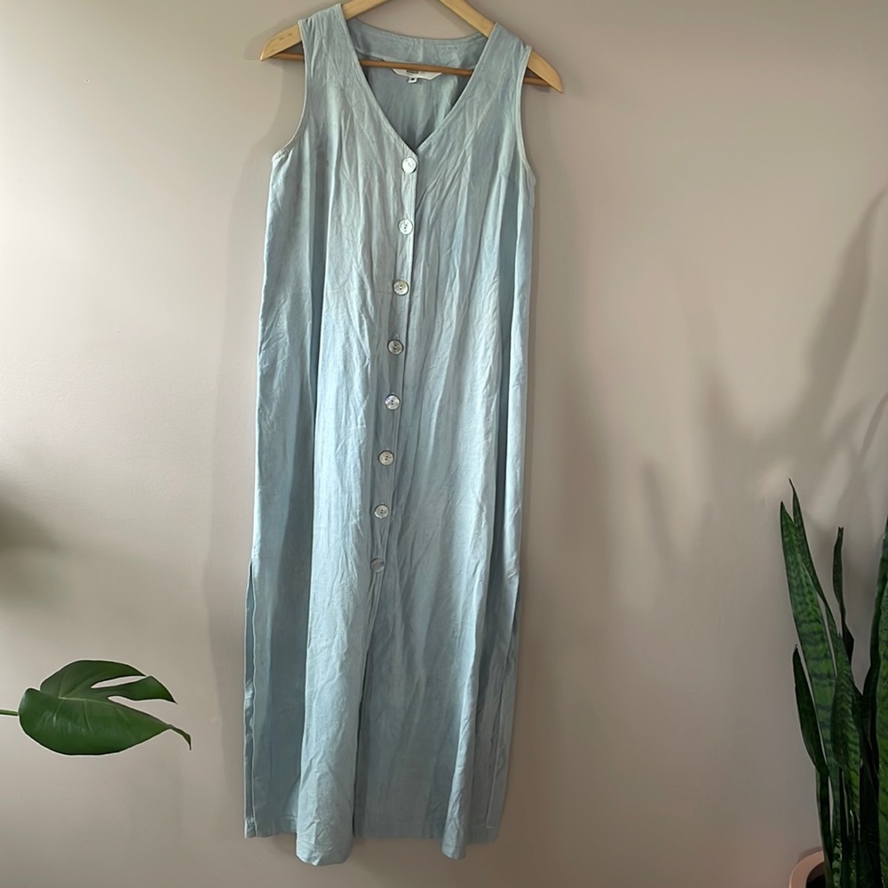Jessica Redditt Raw Silk Plant Dyed Dress